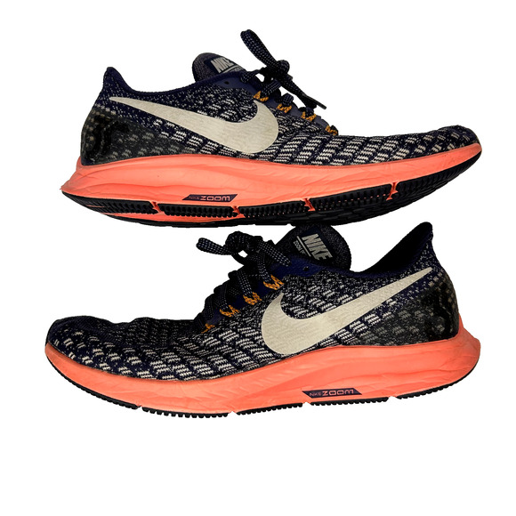 Nike Air Zoom Pegasus 35 Womens 8 Blackened Blue Coral Running Shoes Colorful - Picture 9 of 10